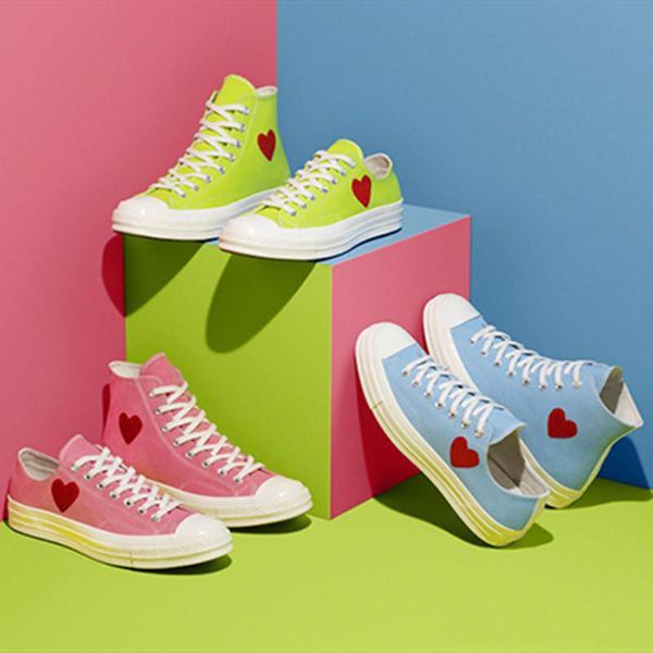 

1970s big love eyes play chuck 70 heart 70s hi canvas skate shoes classic 1970 canvas shoes jointly name skateboard casual sneakers, White;red