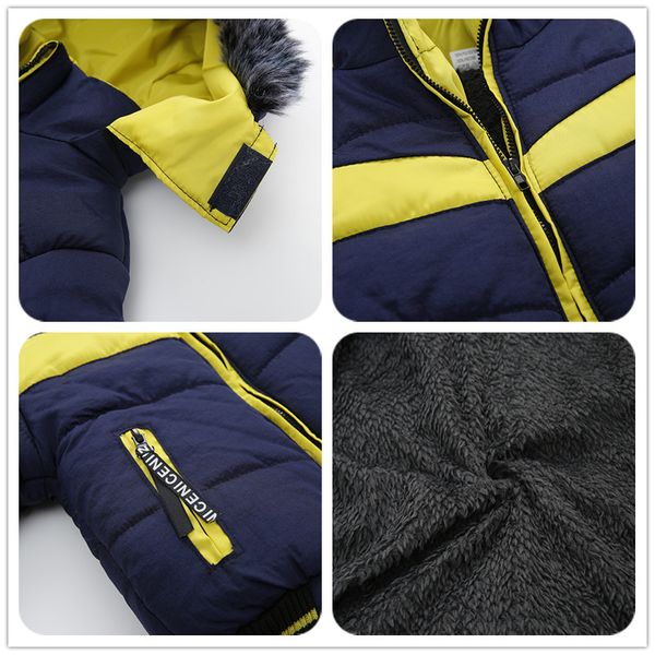 

baby boys jacket 2019 autumn winter jacket for boys children jacket kids hooded warm outerwear coat for boy clothes 2 3 4 5 year, Blue;gray