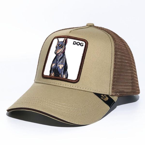 

summer trucker hat with snapbacks and animal embroidery for adults mens womens / adjustable curved baseball caps / designer, Blue;gray