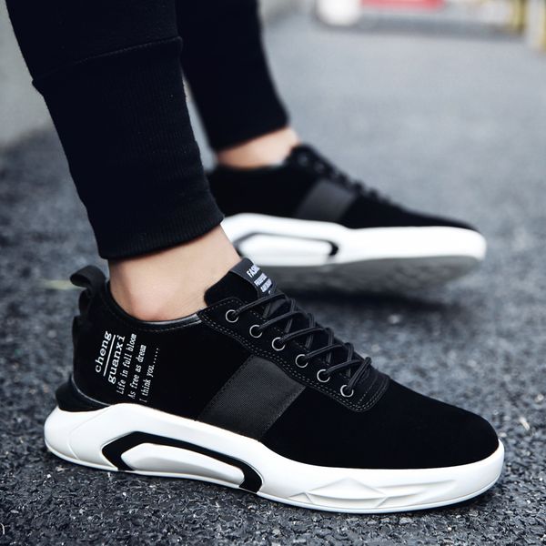 

men's autumn winter shoes man casual sneakers footwear male comfortable sneaker chaussures homme, Black