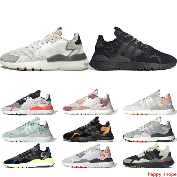 

2020 designer nite jogger 3m reflective running shoes men women good quality triple black white breathable trainer sports sneakers 36-45