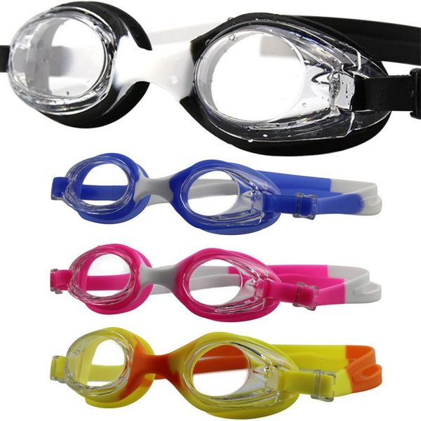 

adjustable goggles swimming glasses for anti-fog uv protect children waterproof silicone mirrored swim eyewears