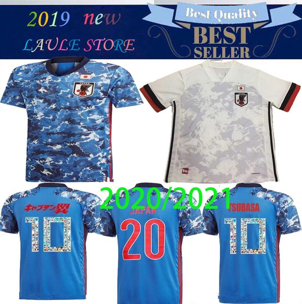 

2020 japan soccer jersey thailand 20 21 captain ozora tsubasa 10# oliver atom minamino kagawa football shirts mens kids kit cartoon number, Black;yellow