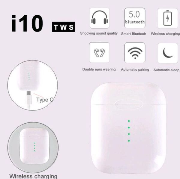 

I10 I7 I7S I8 Tws Беспроводная связь Bluetooth для наушников 5.0 Наушники-вкладыши Наушники Наушники Гарнитура Сенсорное управление Для всех смартфонов iPhone Android