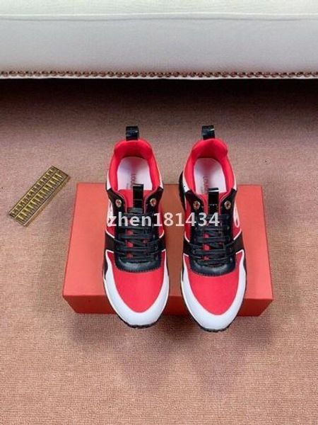 

2020 мђжин клаиекий кожа аѬена flats апки мђжкой high top обђв поведневна ђзел, Black;red