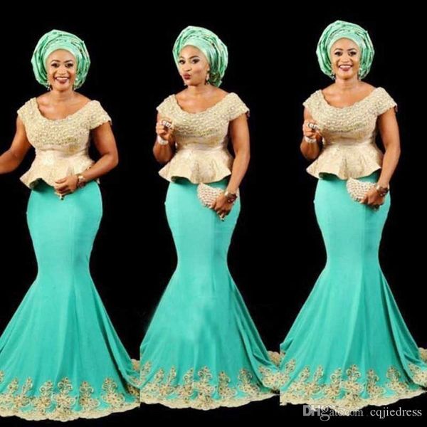 

2019 новые черные девушки русалка вечерние платья совок кепка рукава баской африканское платье выпускного вечера длинные кружевные аппликаци, Black;red