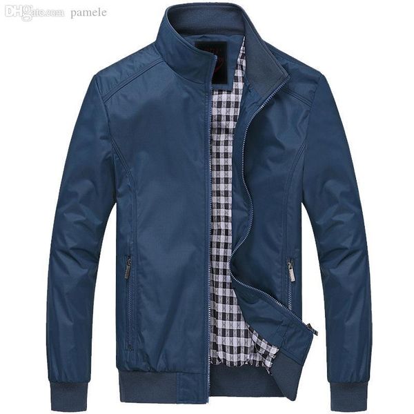 

fall-jacket men overcoat casual bomber jackets mens outdoor windbreaker coat jaqueta masculina veste homme brand clothing plus 6xl