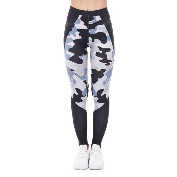 

elegant women high waist legging camo black triangles printing fitness leggings fashion woman pants#3
