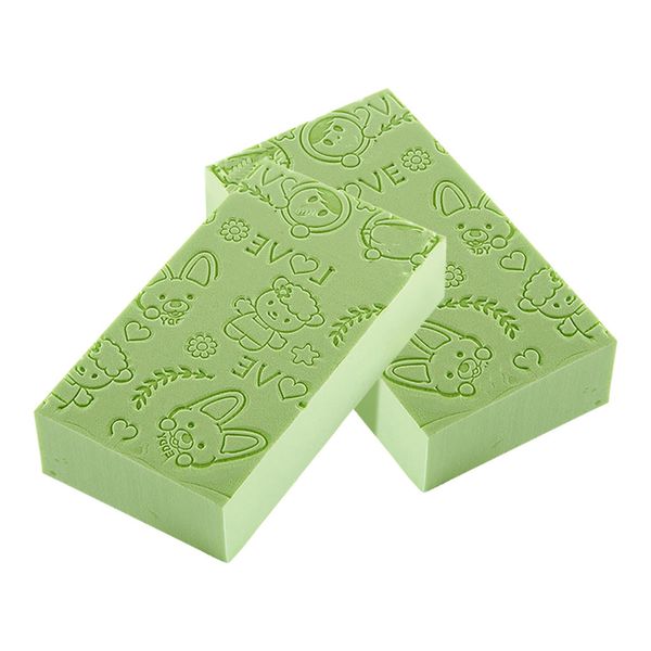 

2pcs soft body cleaning bath spa sponge scrubber kid exfoliating skin cleaning bath shower spa brush washing sponge pad