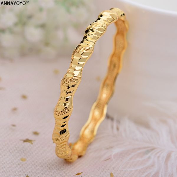 

annayoyo 1pcs fashion lady luxury gold color jewelry bangles ethiopian african women dubai bracelet party ornament wedding gift, Black