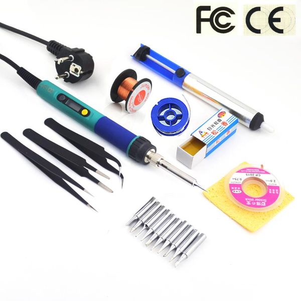 

220v/110v 60w electrical soldering iron rework welding gun tool adjustable temperature soldering station solder tip cxg 936d
