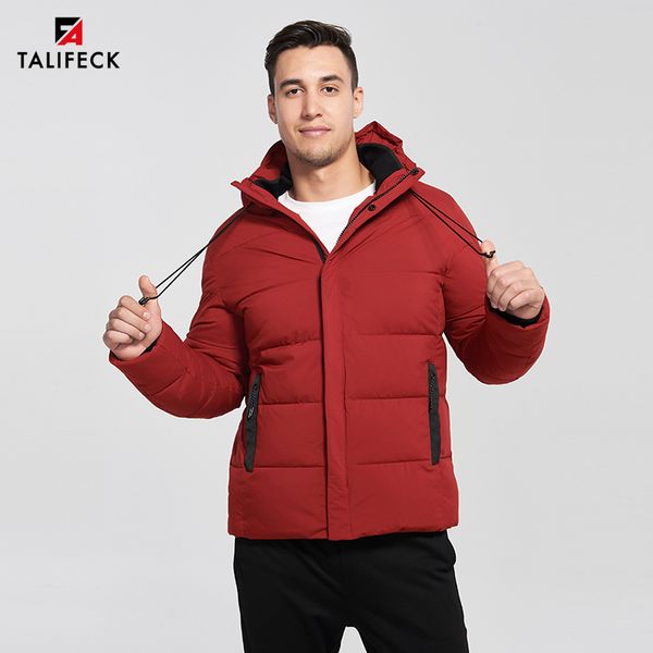 

2019 winter jacket men thick cotton padded jacket mens winter coat parka homme hooded warm mens coats and jackets, Tan;black