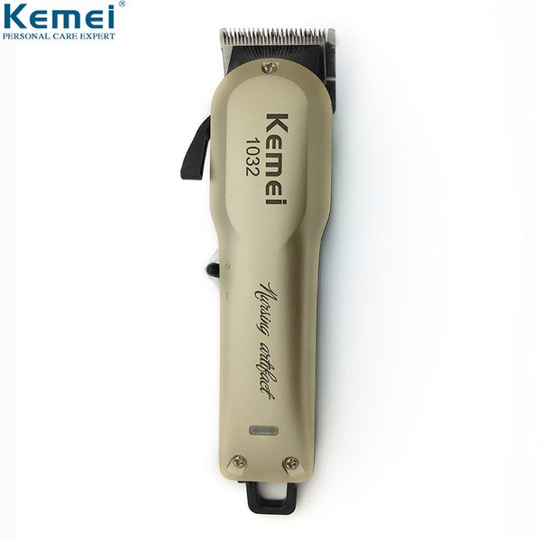 

gold powerful hair beard trimmer professional electric hair clipper cordless hair cutting machine with combs for barber km-1032