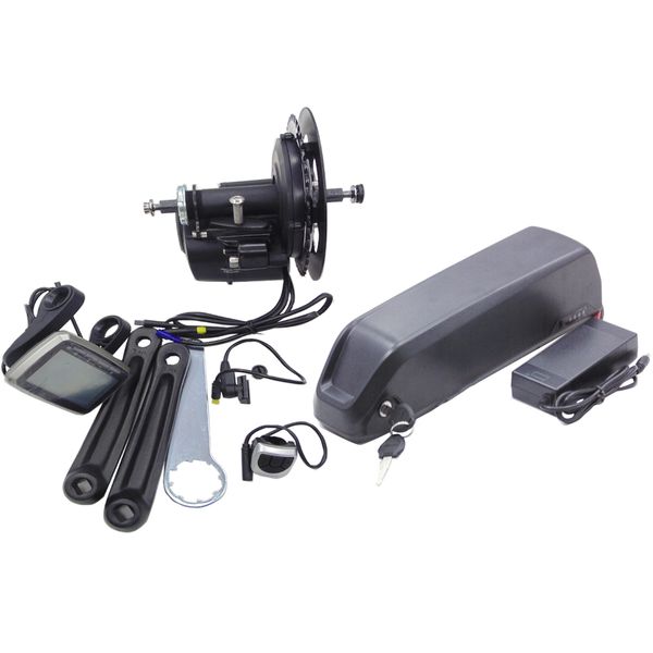 Bateria de tubarão 36v 10ah 12ah 15ah Ebike Baterias Baterias Torque Sensor Tongsheng Tsdz2 Kit 36Volt 250W