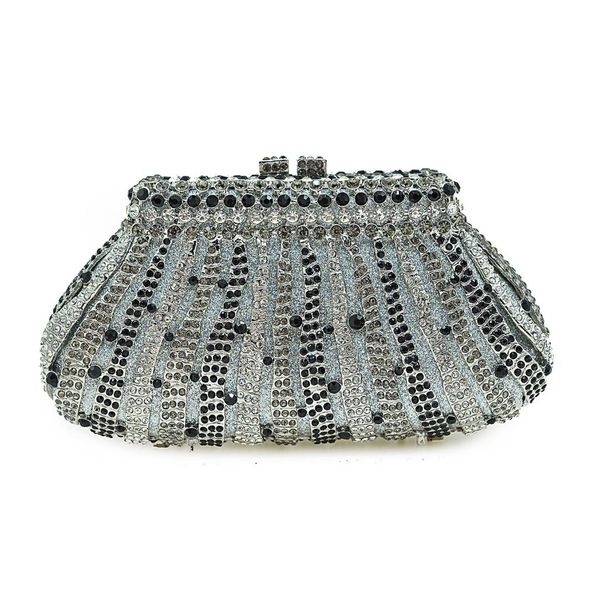 

ladies fashion luxurious fashionable diamond-inlaid dinner bag hand hold bag