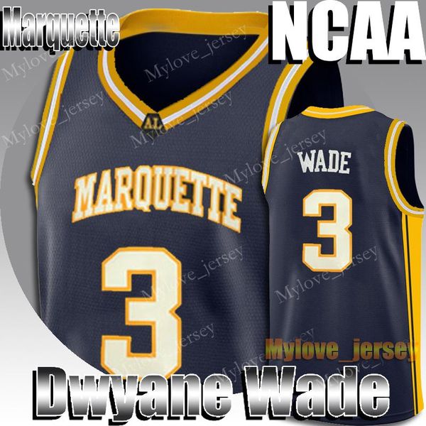 Dwyane 3 Wade jersey basquete Marquette College Allen 3 Iverson Black Mamba Jerseys 23 Michael MJ Jimmer 32 Fredette University