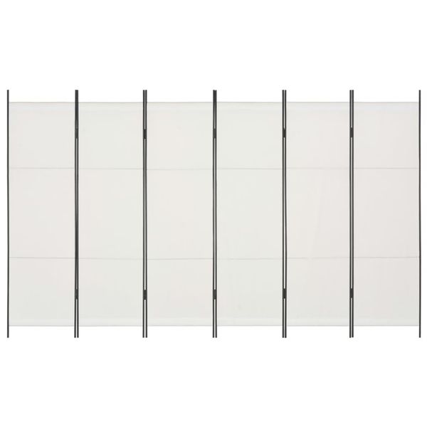 

partition wall 6 panels white 300 x 180 cm garden sets