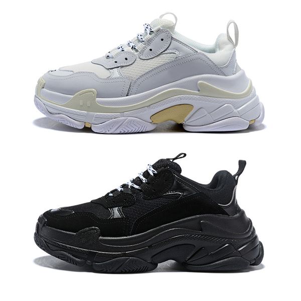 

paris 17fw triple s casual shoes men women black red white green pink designer sneakers sports chaussures size 36-45