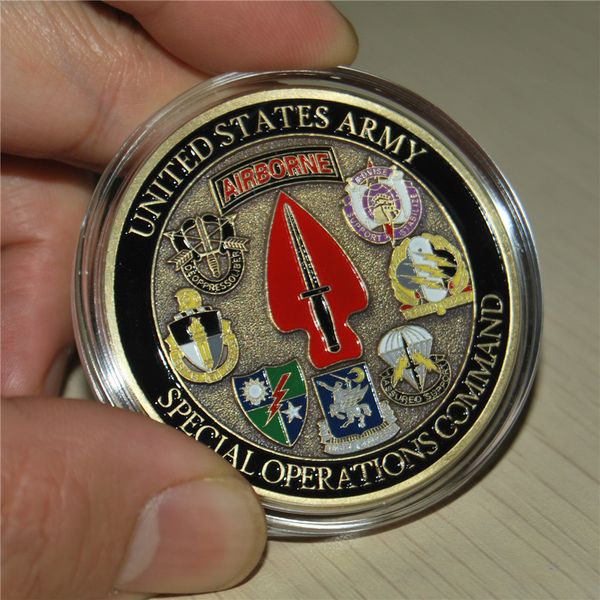 

usasoc us army special operations command september 11th memorial challenge coin dhl ing