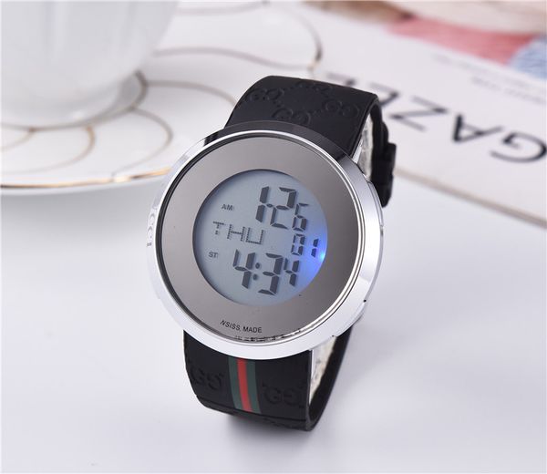 

Top Brand Digital Display Women Watches Montre Femme Luxury Silicone Band LED Wrist Watch Wemen Full Logo Ladies Watch Giift