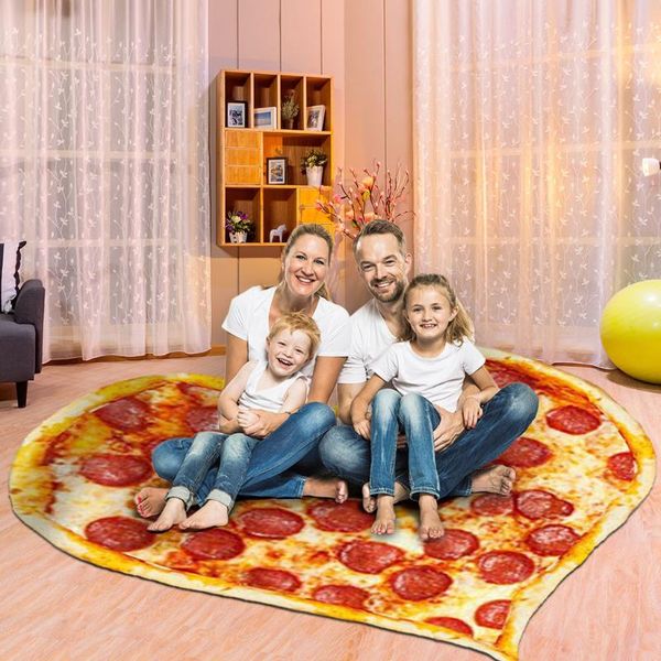 

oversized comfort double-sided flannel pizza wrap heart-shaped blanket perfectly love hamburger towels