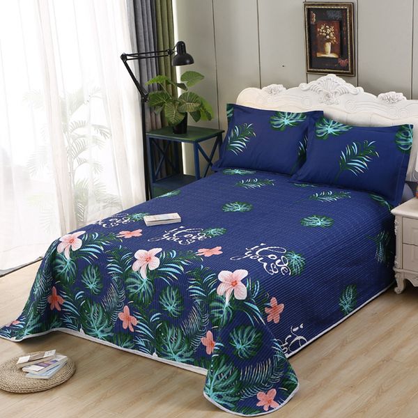 

european flower printing quilting bedsheet cotton blanket bedlinens coverlet bed cover sheet bedspread pillowcases blanket #a