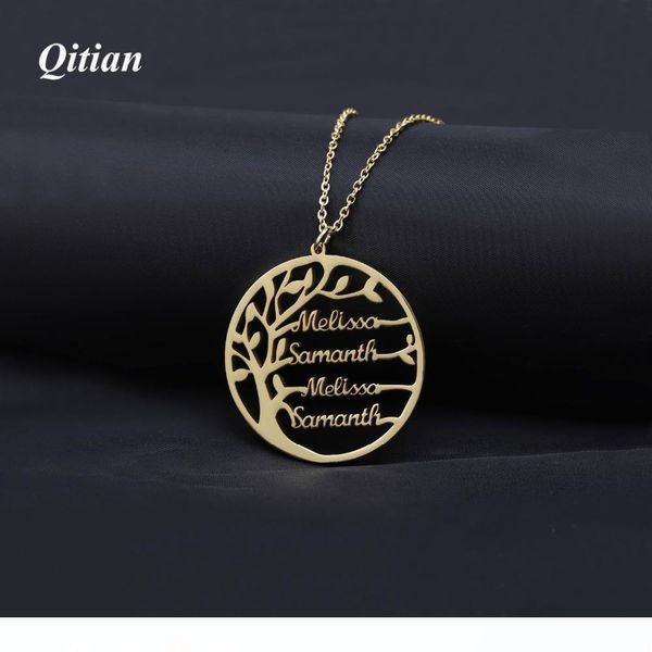 

заявление случек шарм ожерелье для женщин customized имя подвеска цвета золота нержавеющей стали персонализированный ювелирных изделий мужчи, Silver