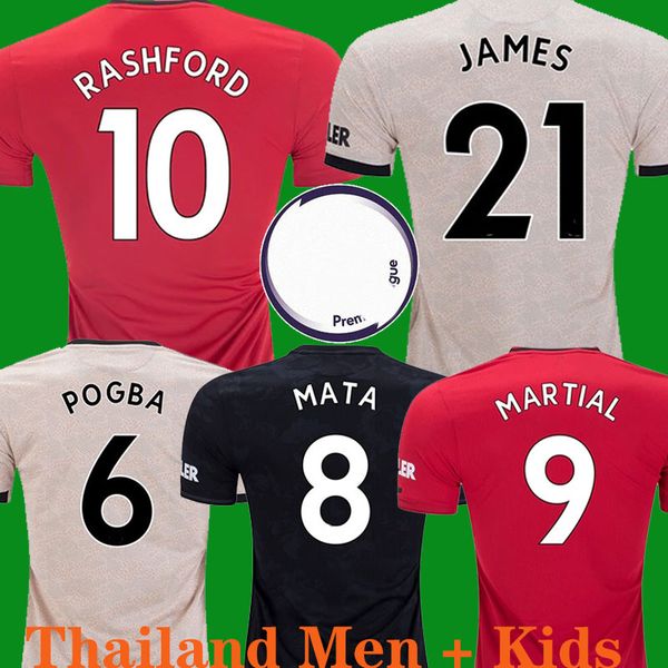 

19 20 thailand manchester jersey pogba lingard lukaku united soccer jersey man utd 19 20 rashford football shirt kids soccer uniform kit, Black;yellow