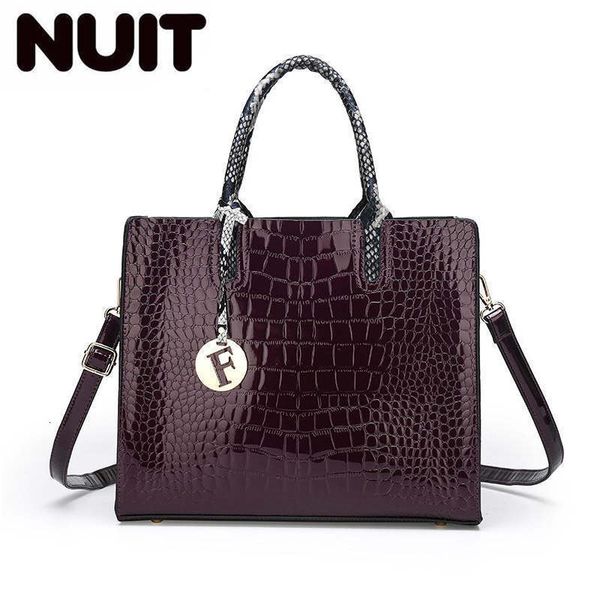 

crocodile patent leather tote bag women handbags women bags crossbody shoulder bags trunk bag