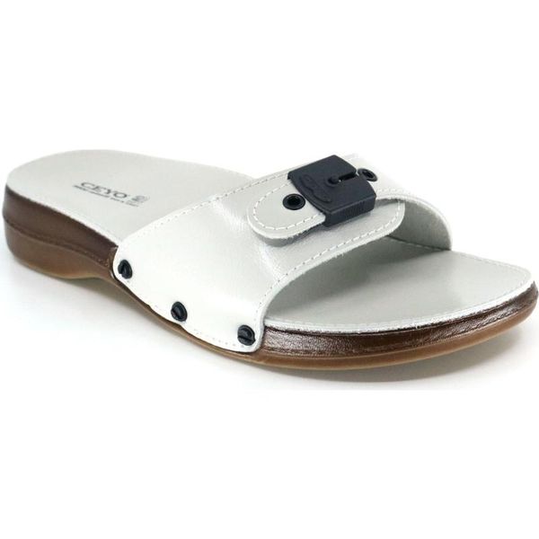 

ceyo 6500 minelli sole buckled flat casual women 's slippers ceyo, Black