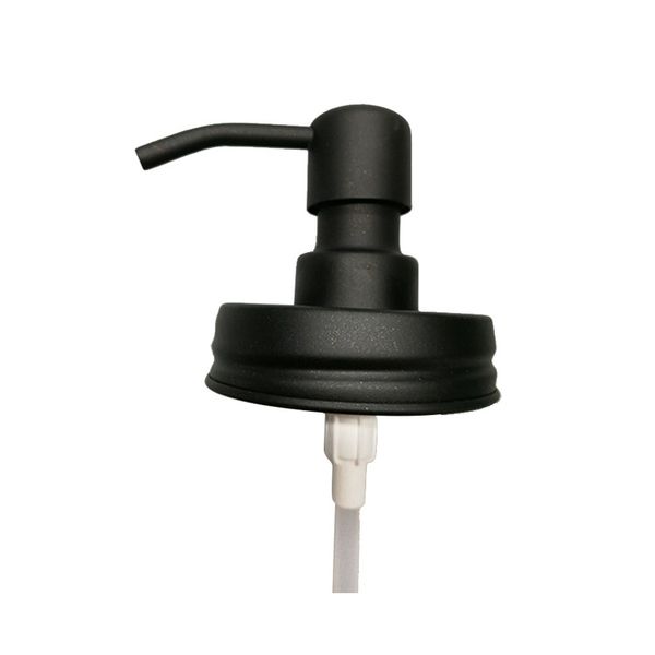 

Black liquid oap di pen er pump 304 tainle teel for kitchen or bathroom countertop pump and lid for mar on jar