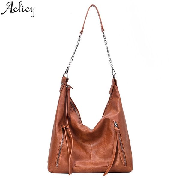 

aelicy fashion crossbody bag shoulder leather 2019 new fashion bag casual zipper solid color wild simple shoulder messenger bags