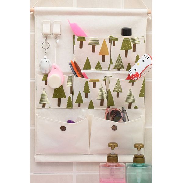 

wall hanging storage bag bedroom farbric hanging pocket waterproof door closet organizer