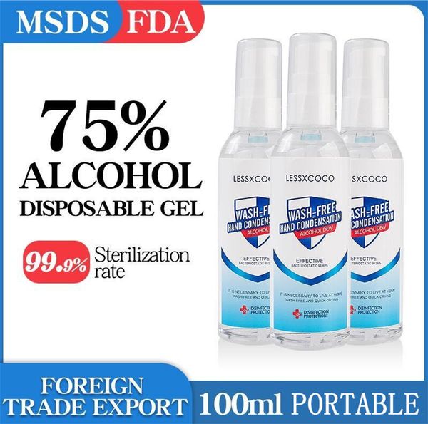 

100ml hand sanitizer cleaner no wash 99.9% bacteria price for kids anti-bacteria moisturizing disposable hand gel