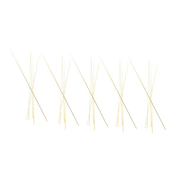 

25 pcs straight round metal brass rods bar assorted lot for diy 300x1mm