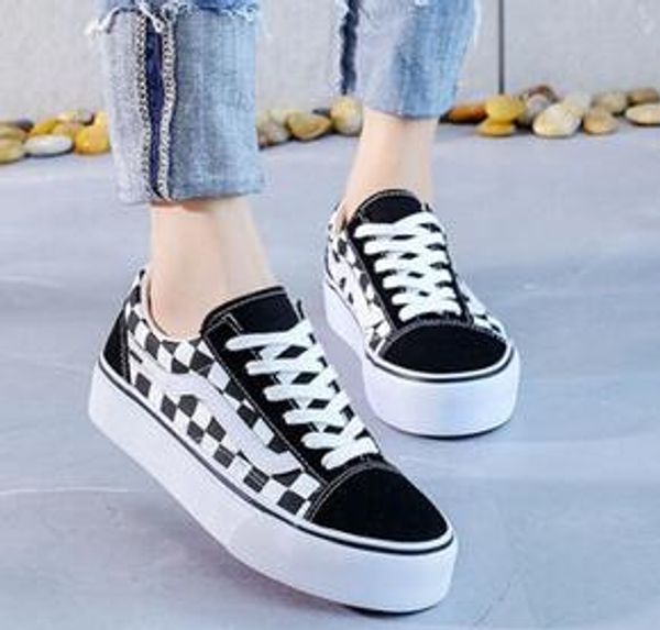 

2020 men's/women's shoes classic canvas shoes men's autumn black and white wild plate shoes,8style