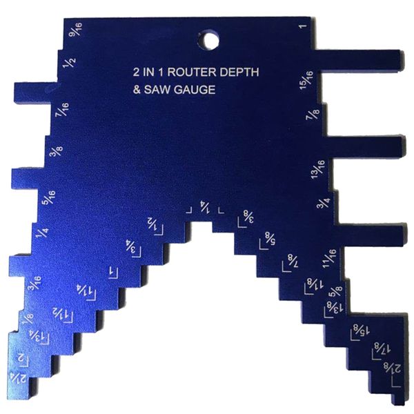 

2 in 1 router depth&saw gauge for router and table saw woodworking machinery parts
