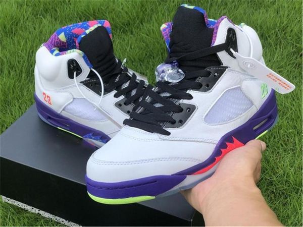 

authentic 2019 air 5 alternate bel-air men basketball shoes white purple mandarin duckmen db3335-1001 sports shoes sneakers 7-13