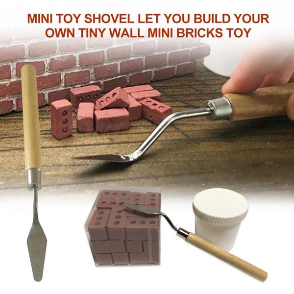 

mini fun kids toy shovel let you build your own tinys wall miniature bricks toy children educational develop intelligence toys