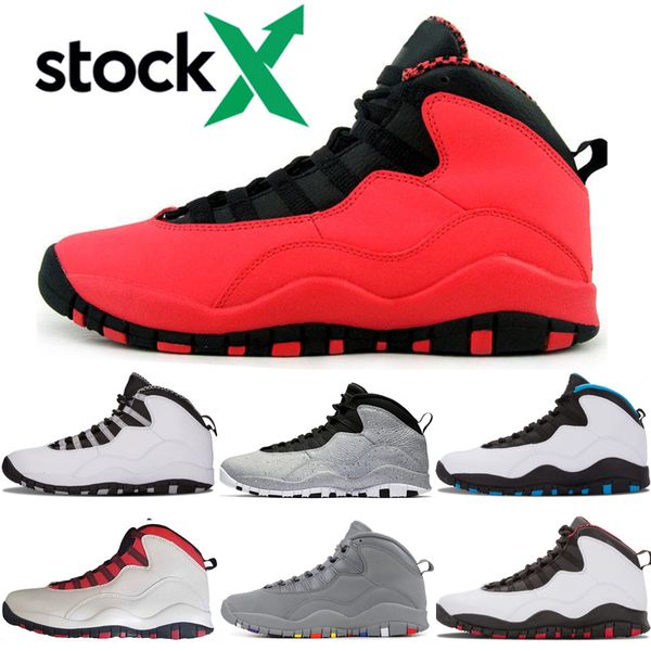

10 10s basketball shoes for men gs fusion red chicago steel grey desert camo i'm back seattle powder blue sneaker