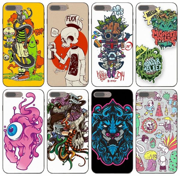 

[tongtrade] stickerbomb grafiti logo case for iphone x xs 11 pro max 8 7 6s 6p 5s 5 samsung a6 a60 a6s huawei p9 plus redmi note 3 1pcs case