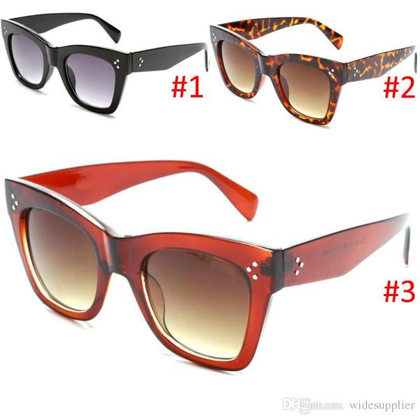 

2019 designer sunglasses for women men retro sun glasses 100% uv protection eyewear goggles glasses 3 colors nice face, White;black
