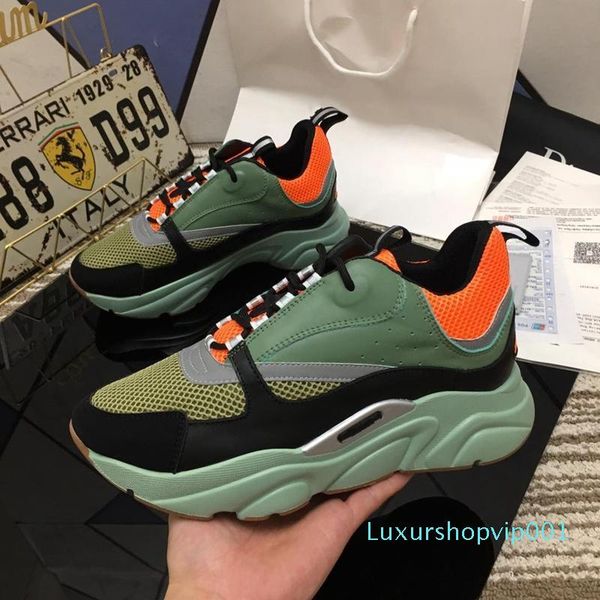 

h826 2019 luxury designer mens shoes men's and women's sports shoes soft leather anti-shock wear resistant lightweight mesh face p, Black