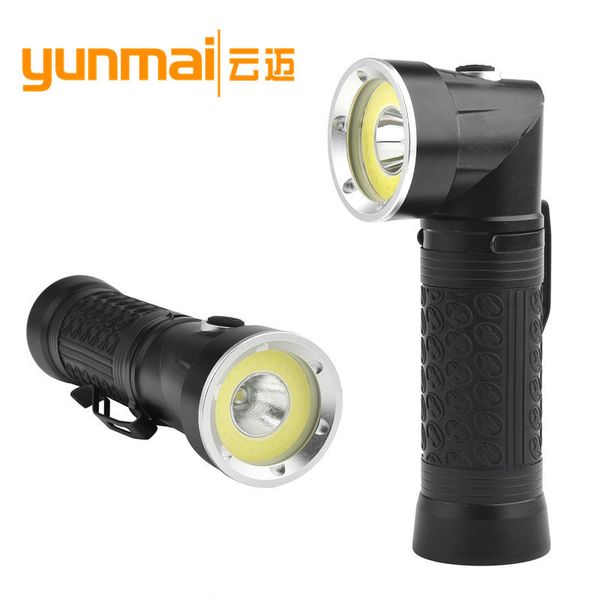 

xml t6 light flashlight more function cob work lamp overhaul lamp 90 degree fold flashlight