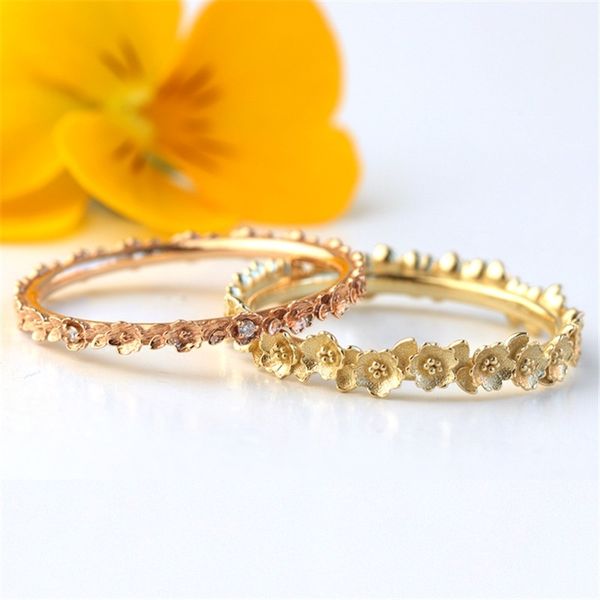 

new fashion rose ring ladies simple rings wedding ring engagement, Slivery;golden