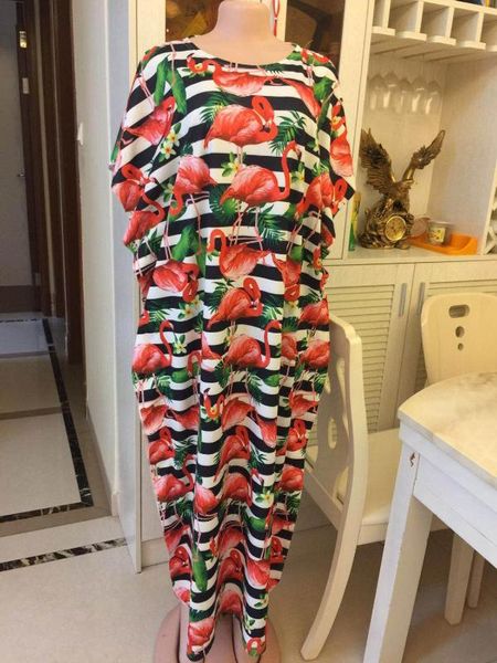 

length:138cm bust:150cm new fashion print elastic sleeve loose style dashiki stripe long dresses for lady/women 5colors, Red