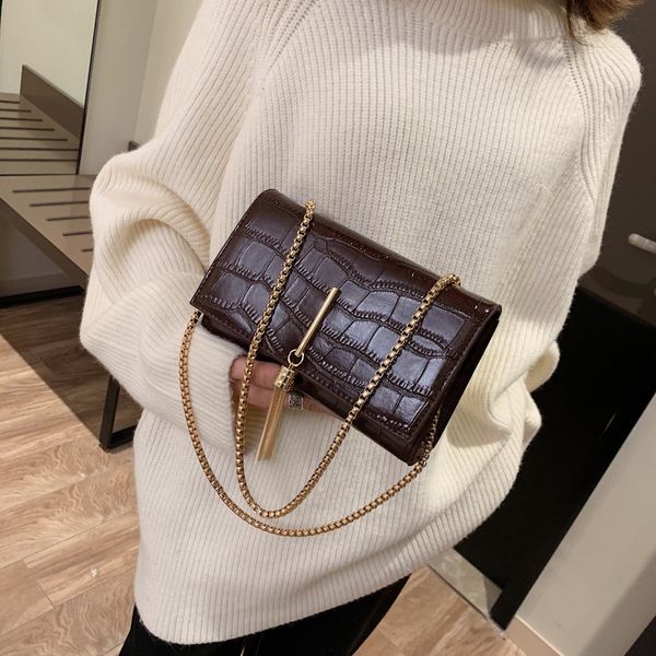 

new small bag female 2020 new shi tou wen small package chain shoulder shoulder bag