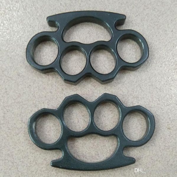 

2pcs ring thick and heavy 13mm thickness steel brass knuckle duster self defense tool brass knuckle clutch 2pcs, Silver