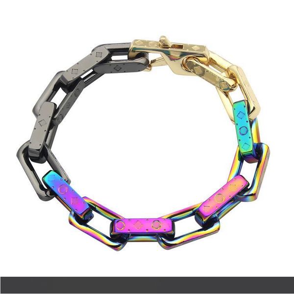 

luxury designer jewelry men bracelets fahsion large colored gold bracelets men lovers male black color round love bracelets men pulseras, Golden;silver