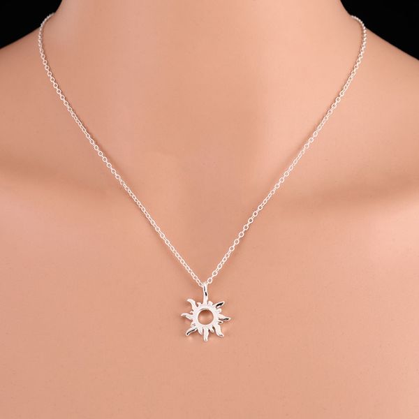 

fashion gold-color good vibes only sun necklaces & pendants for women jewelry hipping, Silver
